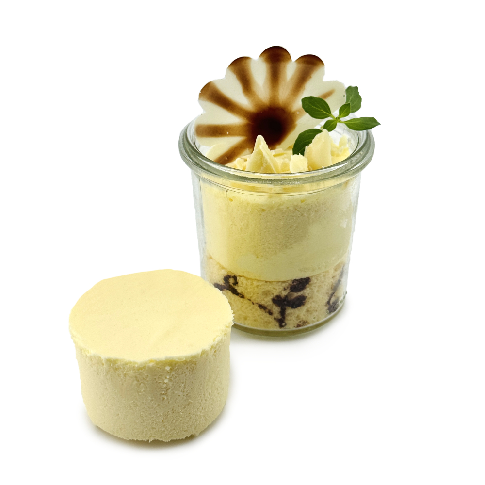 Göttinger Basic Schokoladenmousse weiß, Freistehend oder nachfüllbar für Gläser (140 ml)