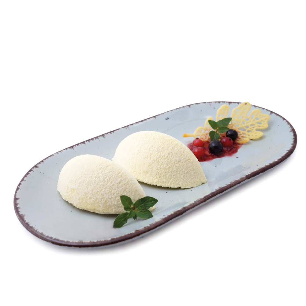 Weiße Schokolademousse Nocken