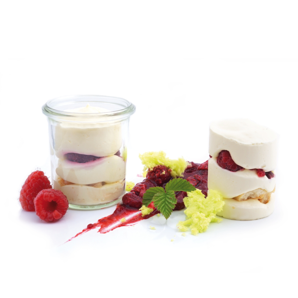 Himbeer Trifle mit Sherry
Freistehend oder Nachfüller für 140ml Glas